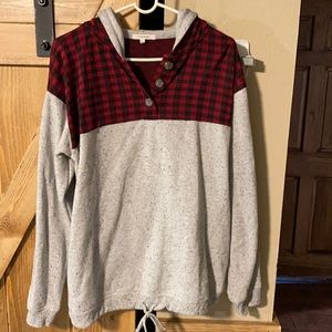 Buffalo print hoodie